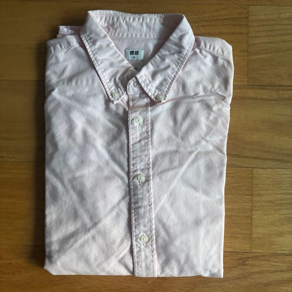 Uniqlo Men's Pink Shirt